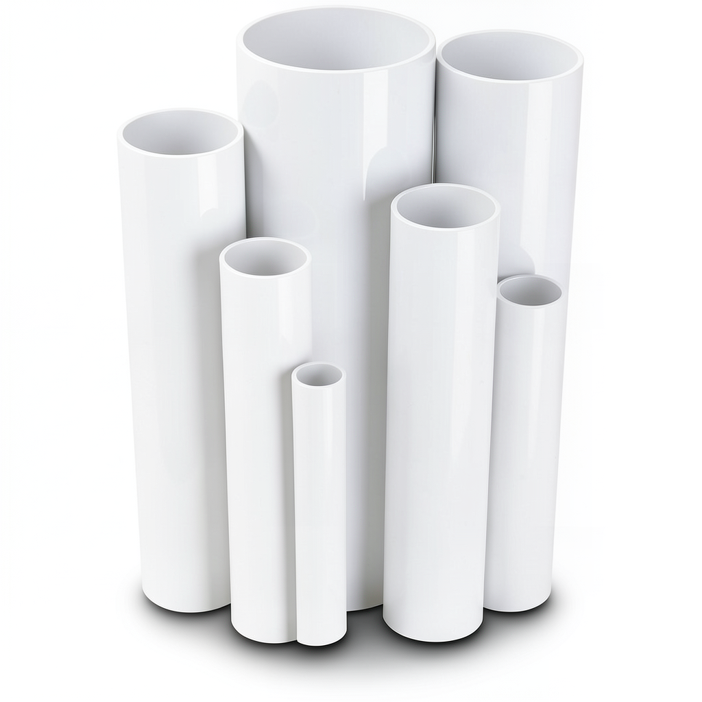 UPVC Pipes Nominal Pressure 9 Bar Outside Diameter 75 mm Thickness 3 mm White