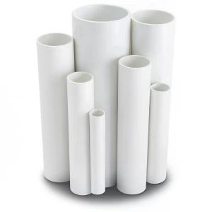 مواسير UPVC ضغط 10 بار قطر خارجي 50 مم سمك 2.4 مم لون أبيض
