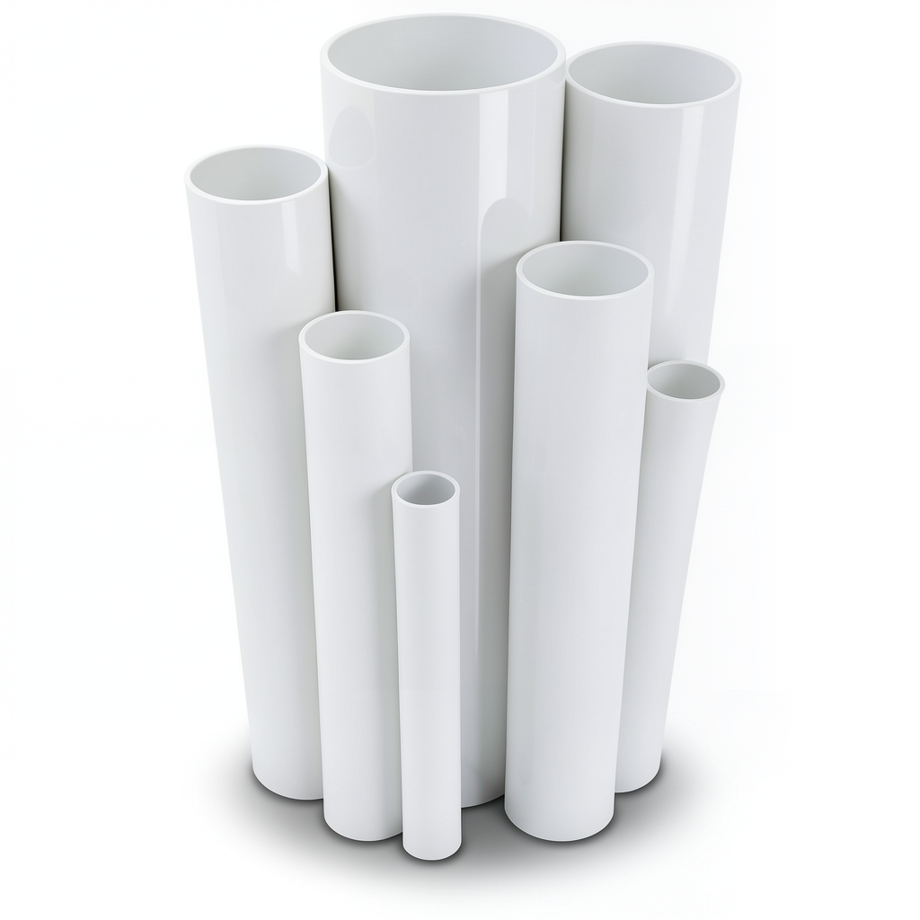UPVC Pipes Nominal Pressure 9 Bar Outside Diameter 75 mm Thickness 3 mm White
