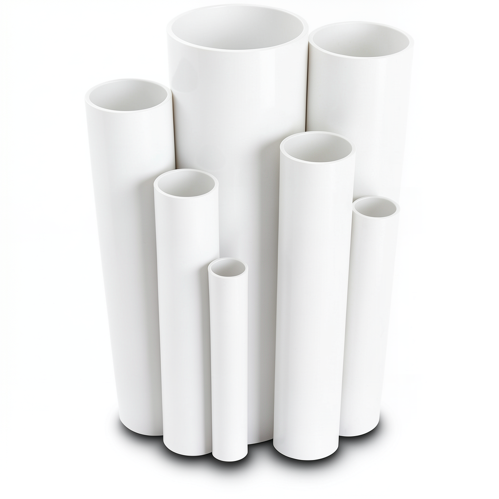 مواسير UPVC ضغط 6 بار قطر خارجي 40 مم سمك 1.8 مم لون أبيض