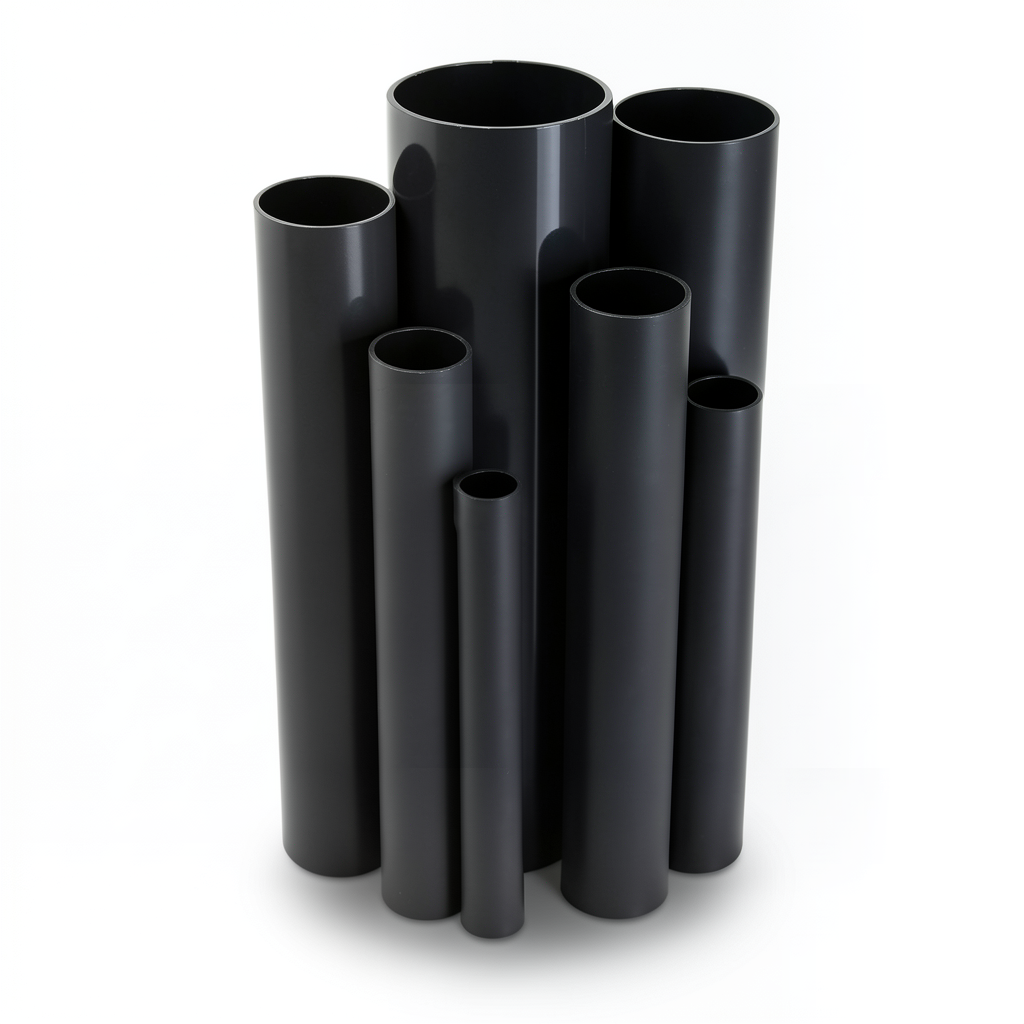 UPVC Pipes Nominal Pressure 9 Bar Outside Diameter 75.3 mm Thickness 3.5 mm Black