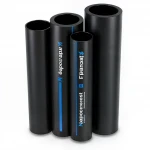 مواسير HDPE نيبروبلاست PE 100 ضغط 4 بار قطر خارجي 225 مم سمك 5.5 مم لون اسود