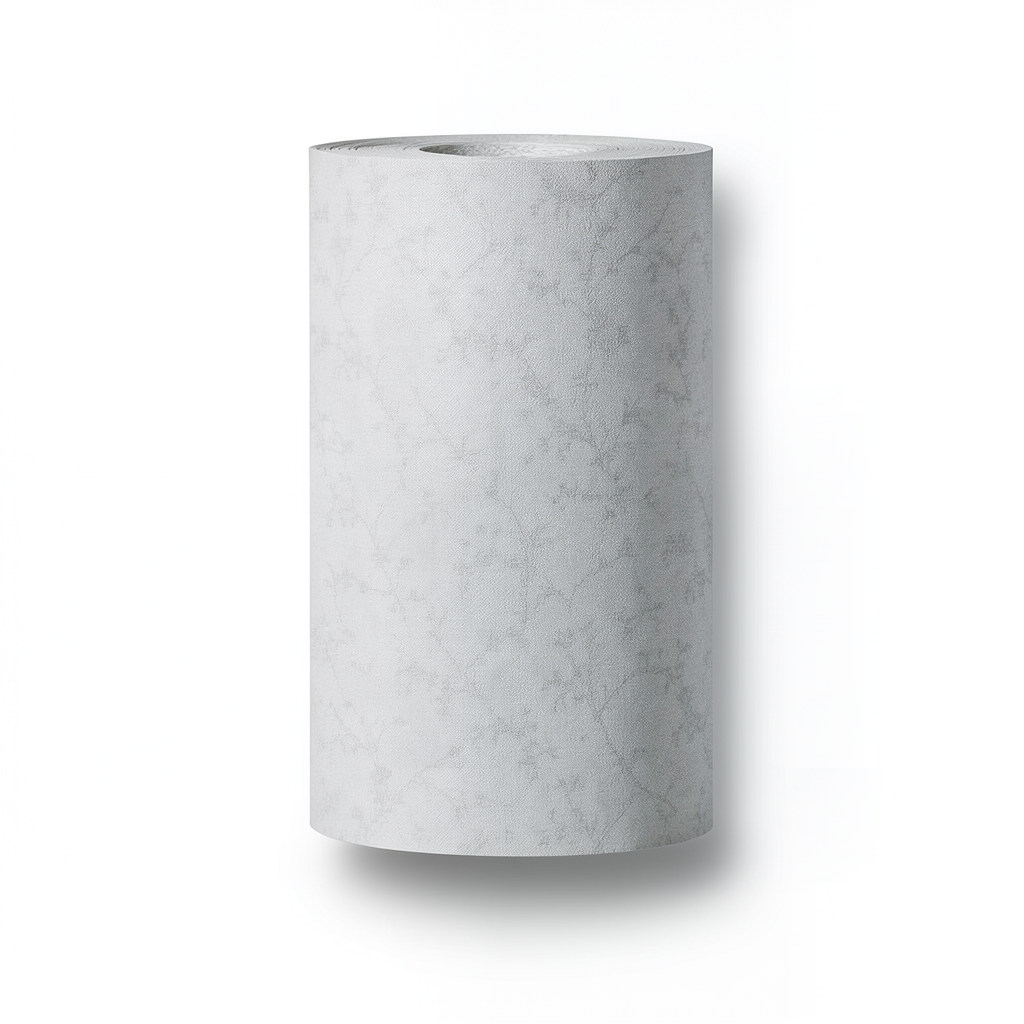 Italian Wall Covering Light Grey, 10m Length, 0.73m Width
