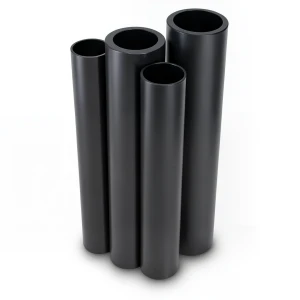 مواسير HDPE PE 80 ضغط 16 بار قطر 500 مم سمك 55.8 مم أسود