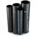مواسير HDPE نيبروبلاست PE 100 ضغط 4 بار قطر خارجي 355 مم سمك 8.7 مم لون اسود