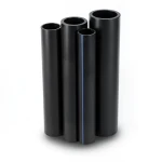 مواسير HDPE PE 100 ضغط 20 بار قطر خارجي 500 مم سمك 55.8 مم لون أسود