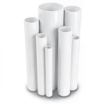 مواسير UPVC ضغط 10 بار قطر خارجي 25 مم سمك 1.5 مم لون أبيض
