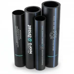 مواسير HDPE نيبروبلاست PE 80 ضغط 3.2 بار قطر خارجي 160 مم سمك 4.0  مم لون اسود