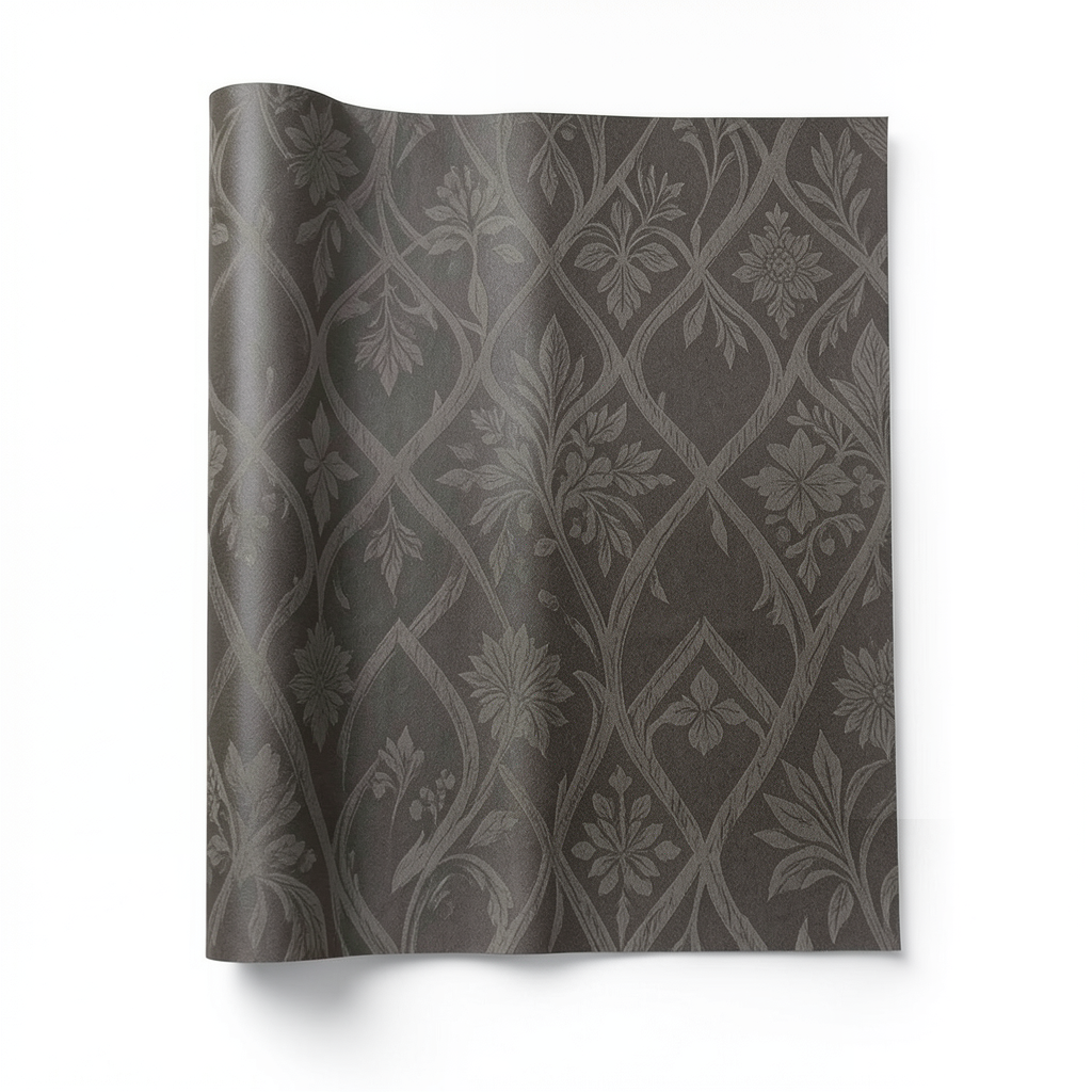 Italian Wallpaper Patterned Design Dark Beige, Size 10mx0.70m, Model 14063