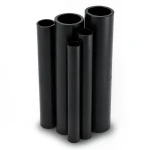 مواسير HDPE PE 100 ضغط 20 بار قطر خارجي 560 مم سمك 62.5 مم لون أسود