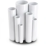 مواسير UPVC ضغط 10 بار قطر خارجي 50 مم سمك 2.4 مم لون أبيض