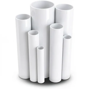 مواسير UPVC ضغط 10 بار قطر خارجي 50 مم سمك 2.4 مم لون أبيض