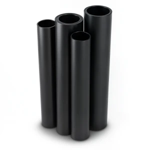 مواسير HDPE PE 80 ضغط 16 بار قطر خارجي 630 مم سمك 70.3 مم لون أسود