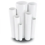 مواسير UPVC ضغط 6 بار قطر خارجي 40 مم سمك 1.8 مم لون أبيض