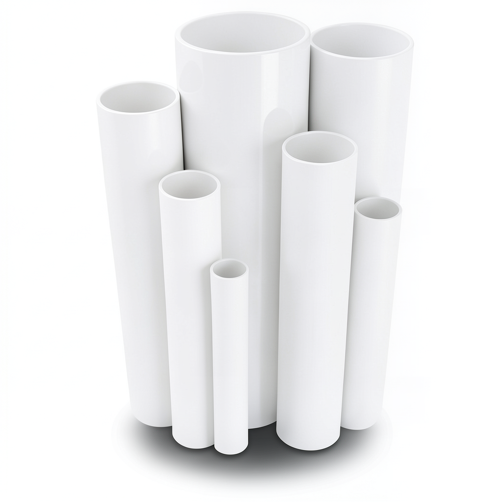 مواسير UPVC ضغط 6 بار قطر خارجي 40 مم سمك 1.8 مم لون أبيض