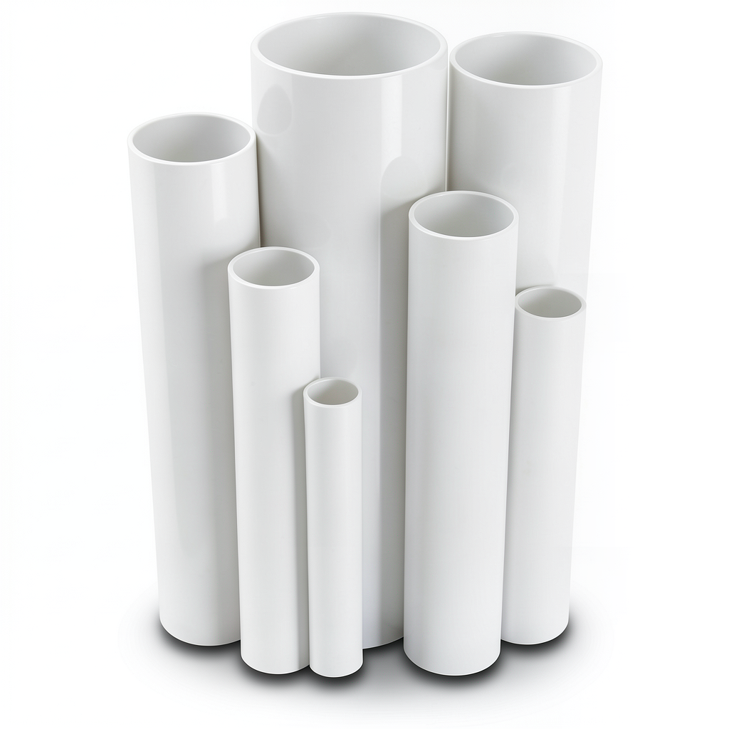 UPVC Pipes Pressure 6 Bar Outside Diameter 50 mm Thickness 1.8 mm White