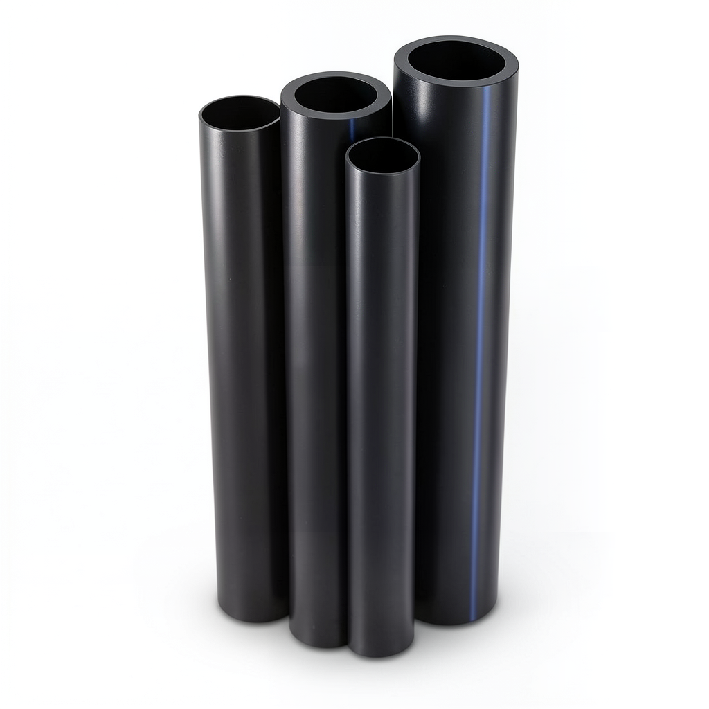 أنابيب HDPE PE 100 ضغط 20 بار قطر 800 مم سمك 89.3 مم لون أسود