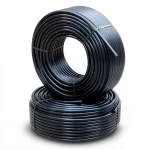 أنابيب HDPE ضغط 6.1 كجم قوة / سم² مقاس ¾ إنش سمك 2.3 مم لون أسود