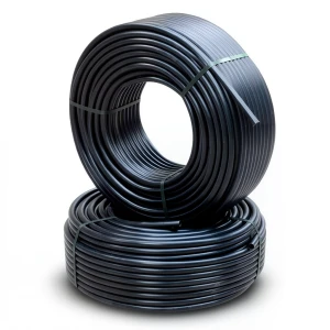 أنابيب HDPE ضغط 6.1 كجم قوة / سم² مقاس ¾ إنش سمك 2.3 مم لون أسود