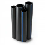 مواسير HDPE نيبروبلاست PE 100 ضغط 4 بار قطر خارجي 140 مم سمك 3.5 مم لون اسود