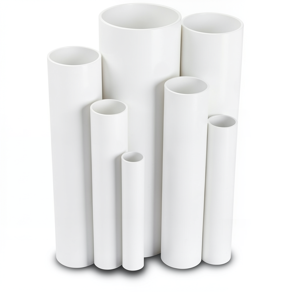 UPVC Pipes Nominal Pressure 9 Bar Outside Diameter 75 mm Thickness 3 mm White