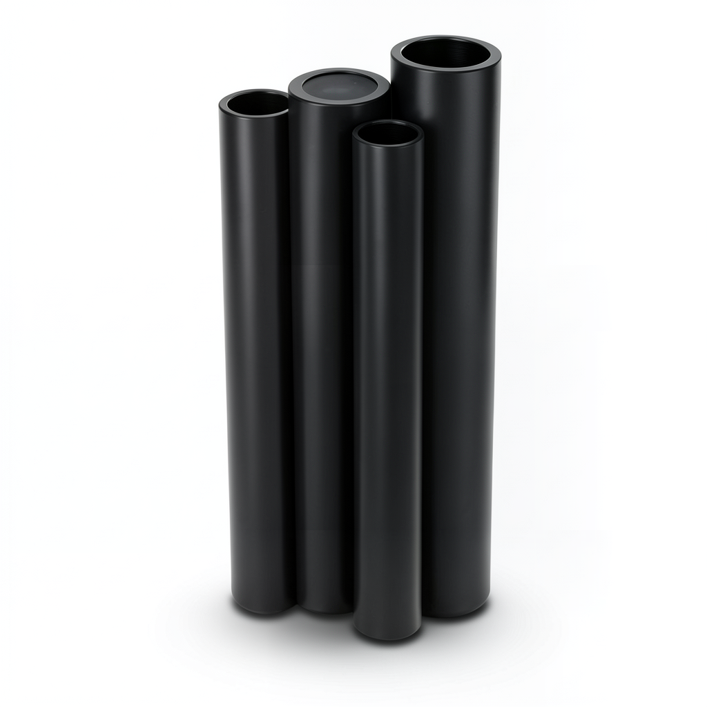 أنابيب HDPE لإمداد المياه PE 80 ضغط 16 بار قطر خارجي 560 مم سمك 62.5 مم لون أسود