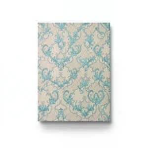 Italian Wall Decoration 10m x 0.73m Beige and Turquoise