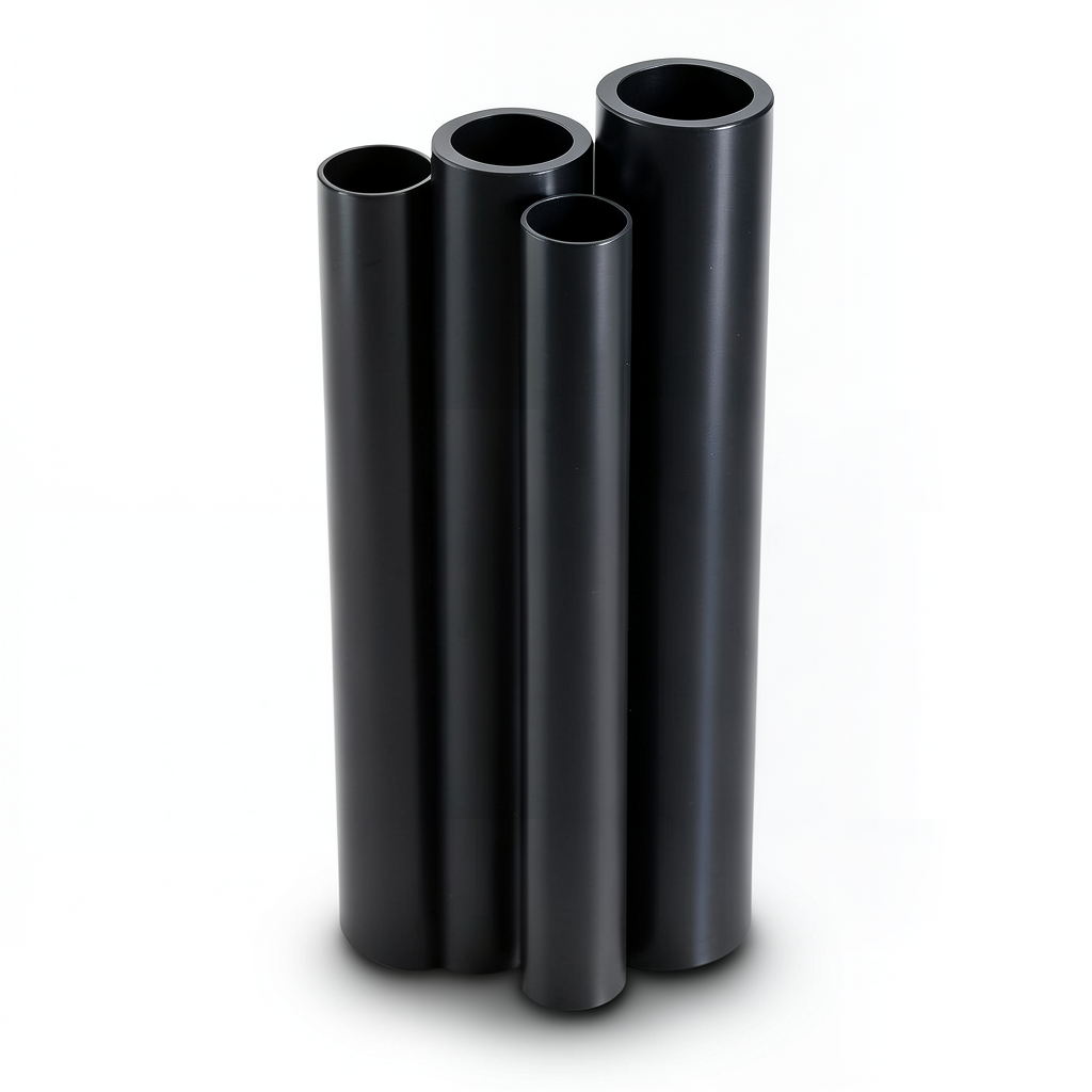 مواسير HDPE PE 80 ضغط 16 بار قطر خارجي 630 مم سمك 70.3 مم لون أسود