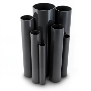 مواسير UPVC ضغط 9 بار قطر خارجي 75.3 مم سمك 3.5 مم لون اسود