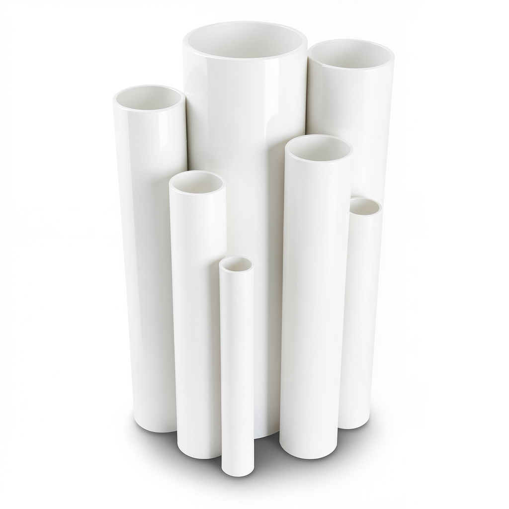 مواسير UPVC ضغط 12 بار قطر خارجي 75 مم سمك 3.9 مم لون أبيض