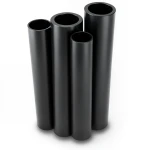 أنابيب HDPE PE 80 ضغط 16 بار قطر خارجي 710 مم سمك 79.3 مم لون أسود