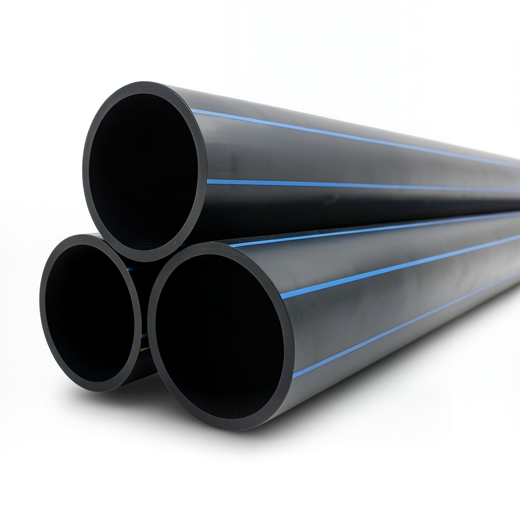 مواسير HDPE PE 100 ضغط 12.5 بار قطر 250 مم سمك 18.4 مم لون أسود | نيبروبلاست
