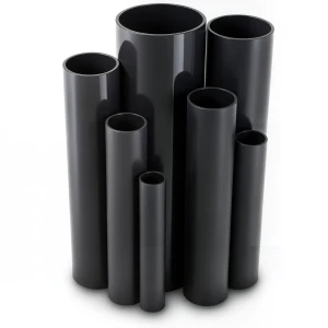 مواسير UPVC ضغط اسمي 12 بار قطر خارجي 75 مم سمك 3.9 مم لون اسود