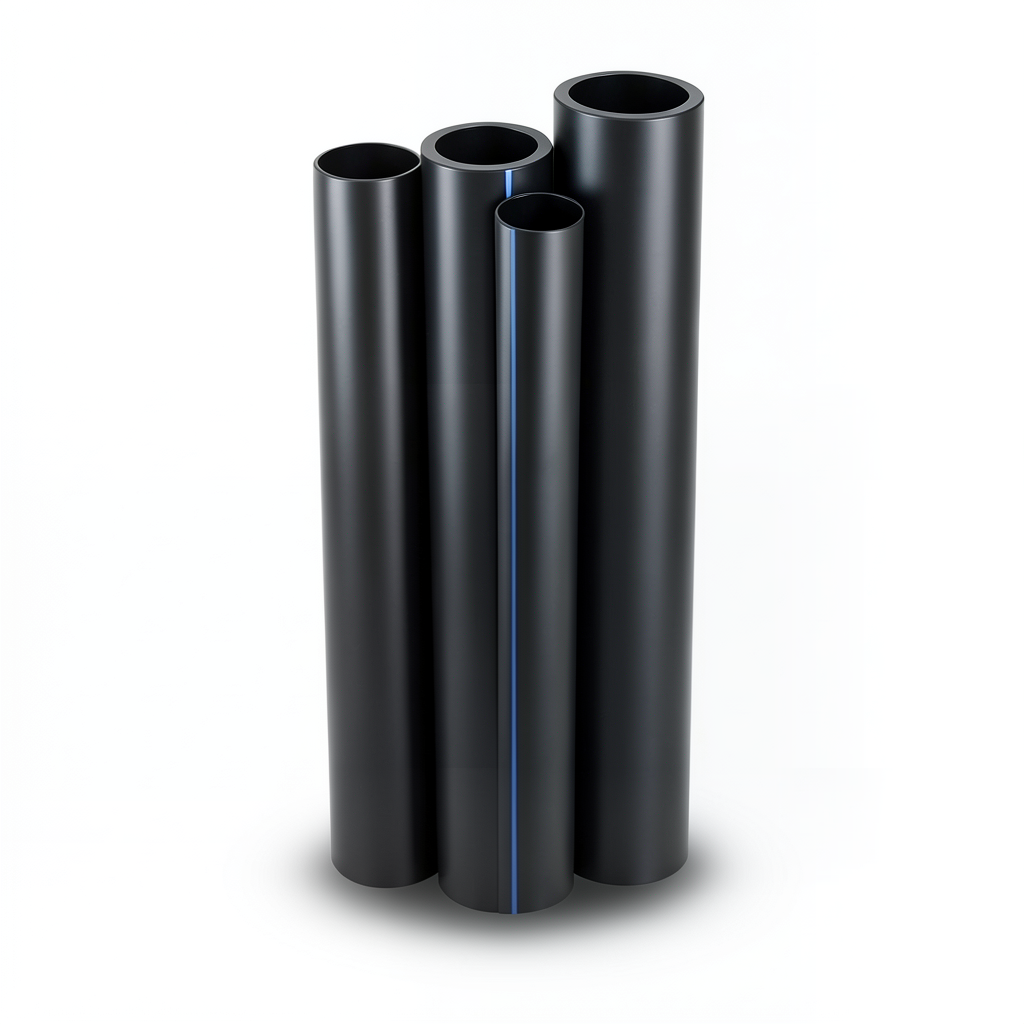 أنابيب HDPE PE 100 ضغط 20 بار قطر 800 مم سمك 89.3 مم لون أسود