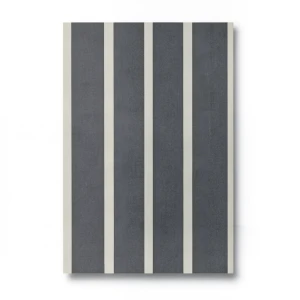 German Striped Wall Covering 10m x 0.53m Dark Gray, Model 467055