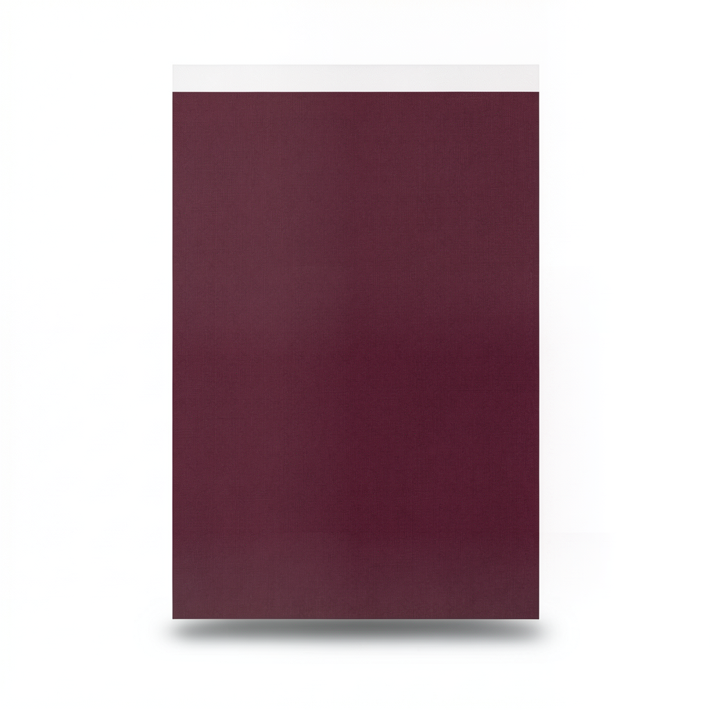 Plain Design Wallpaper 10x1.06 m Burgundy Color, Model 97208