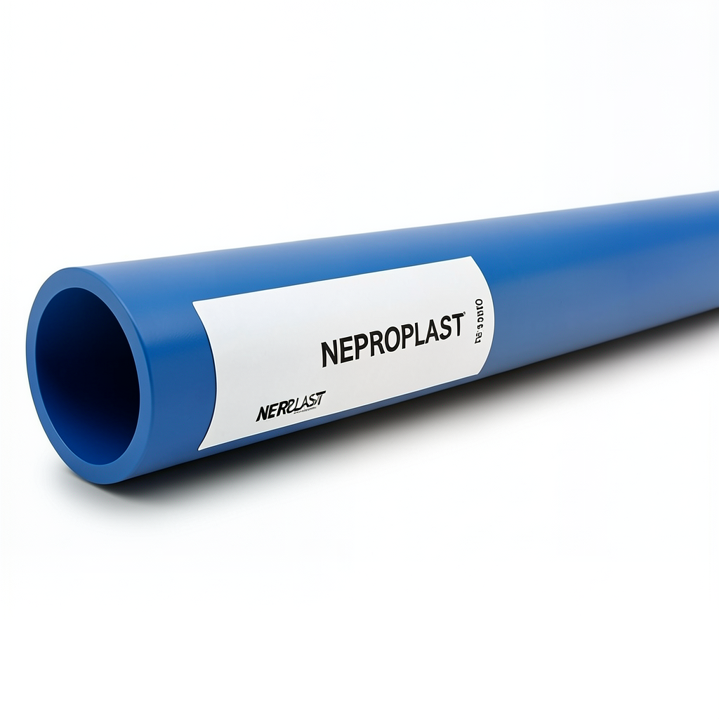 HDPE Pipes PE 100 Pressure 12.5 Bar Outside Diameter 140 mm Thickness 10.3 mm Blue | NEPROPLAST