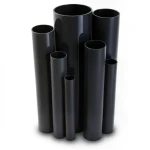 مواسير UPVC ضغط 12 بار قطر خارجي 75.3 مم سمك 4.5 مم لون اسود