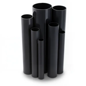 مواسير UPVC ضغط 10 بار قطر خارجي 50 مم سمك 2.4 مم لون أسود