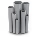 مواسير UPVC ضغط اسمي 21 بار قطر خارجي 60.5 مم سمك 6.3 مم لون رمادي