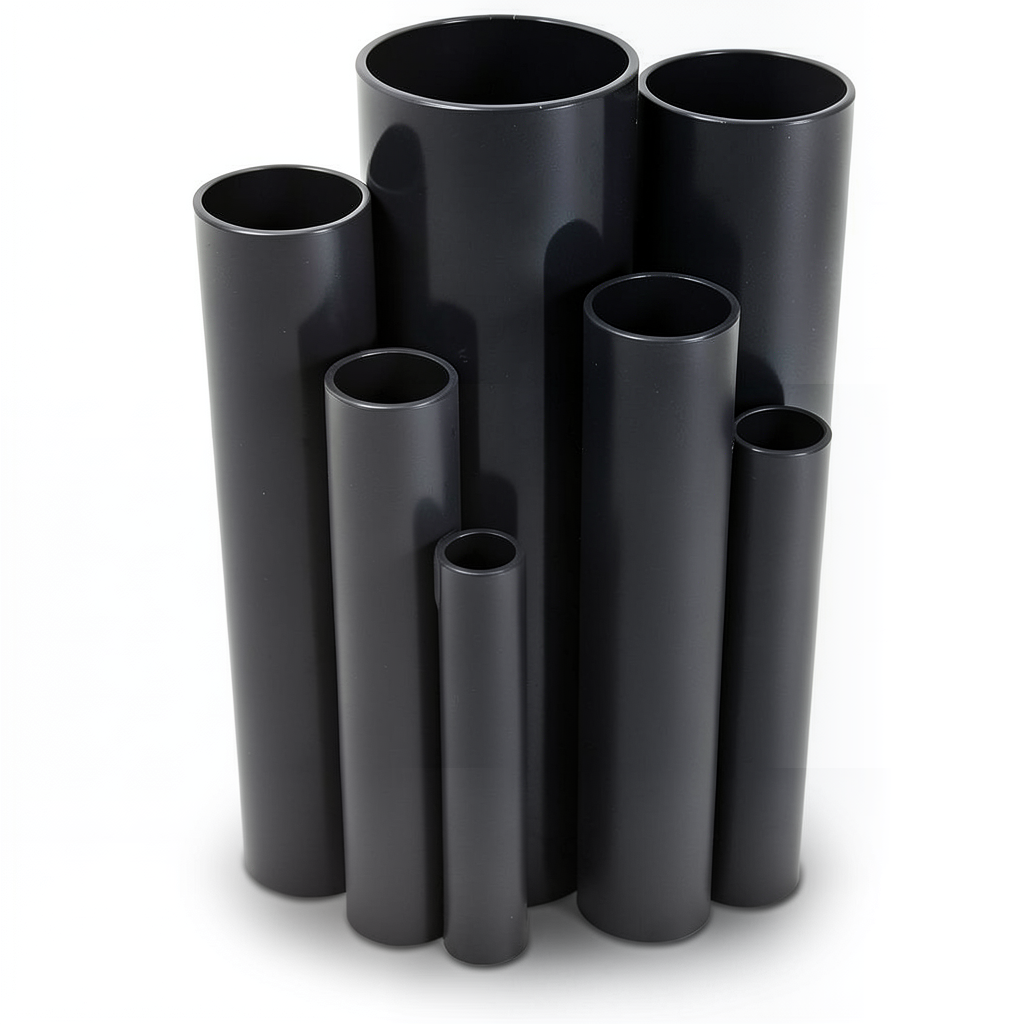 مواسير UPVC ضغط 21 بار قطر خارجي 60.5 مم سمك 6.3 مم لون اسود