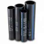 مواسير HDPE نيبروبلاست PE 80 ضغط 3.2 بار قطر خارجي 140 مم سمك 3.5 مم لون اسود