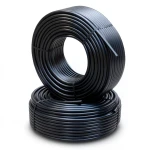 أنابيب HDPE مقاس ½ إنش سمك 3.4 مم ضغط 12.2 كجم قوة / سم² لون أسود