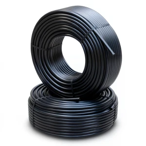 أنابيب HDPE مقاس ½ إنش سمك 3.4 مم ضغط 12.2 كجم قوة / سم² لون أسود