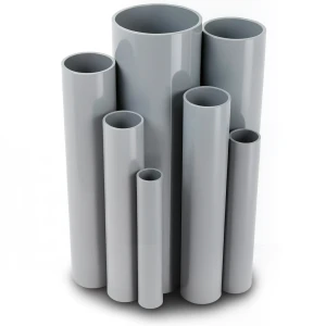 مواسير UPVC ضغط 21 بار قطر خارجي 60.2 مم سمك 5.5 مم لون رمادي