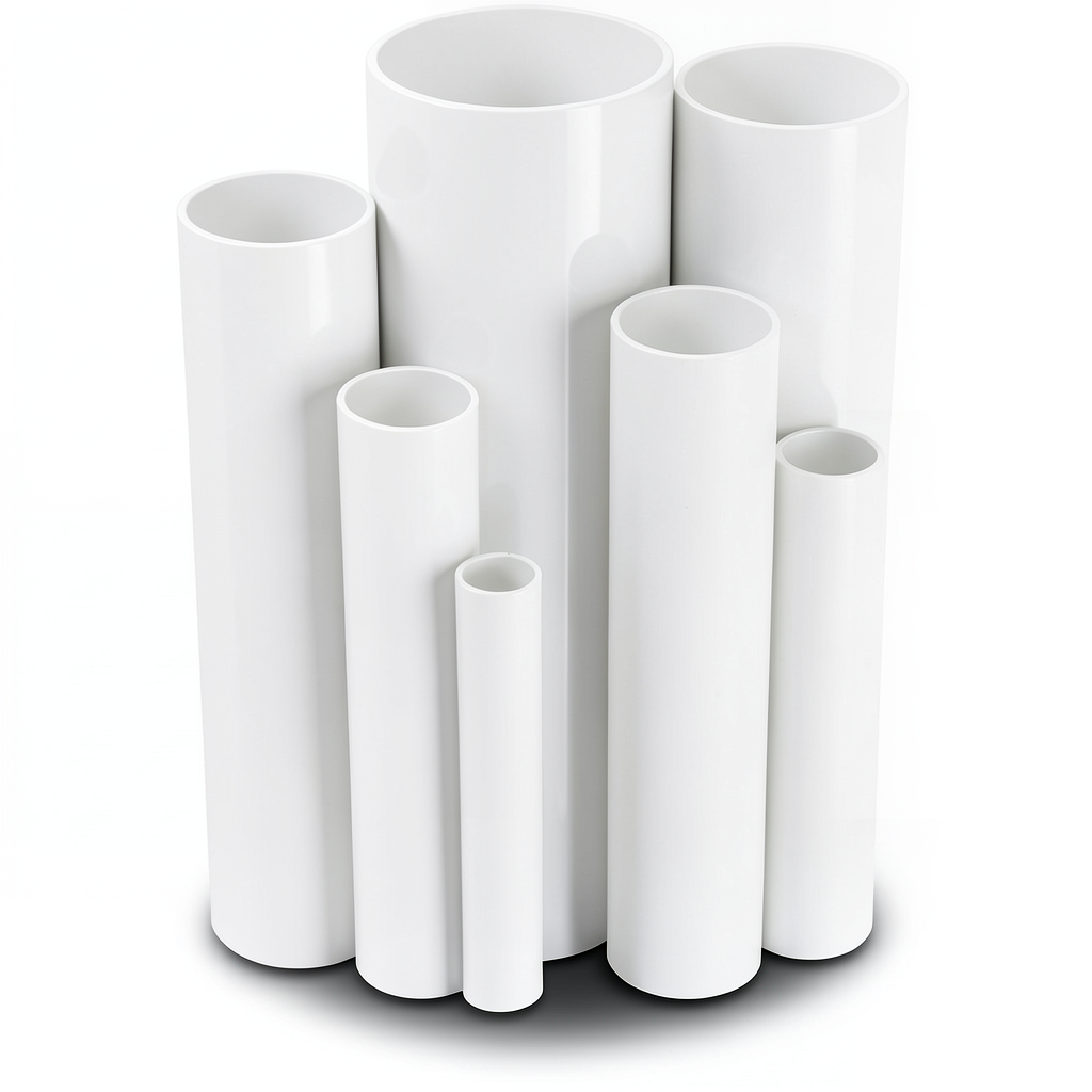 UPVC Pipes 21 Bar Pressure 60.5 mm Diameter 6.3 mm Thickness White