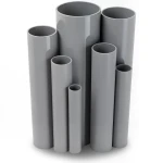 UPVC Pipes 25 Bar Pressure 48.4 mm Diameter 5.9 mm Thickness Gray