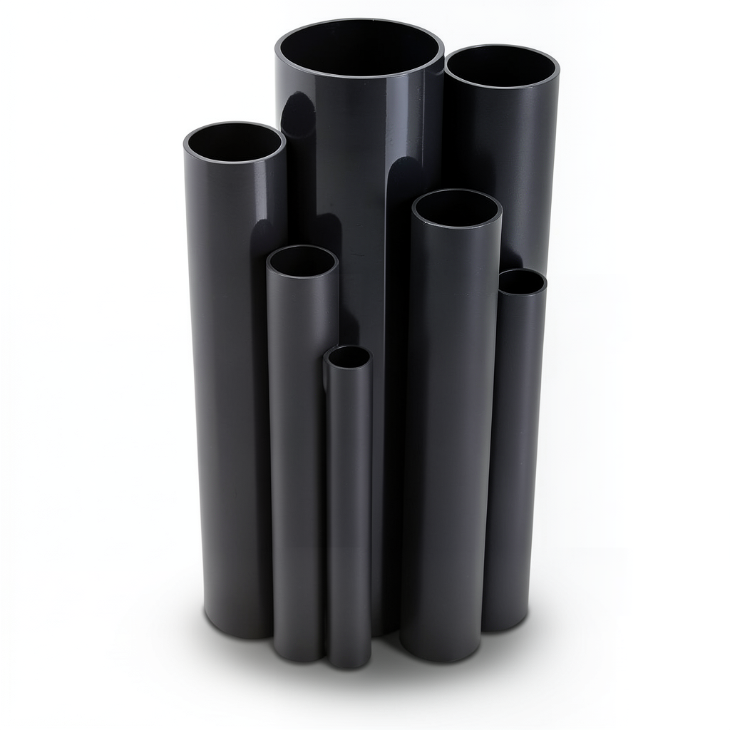 UPVC Pipes 21 Bar Pressure 60.5 mm Diameter 6.3 mm Thickness Black