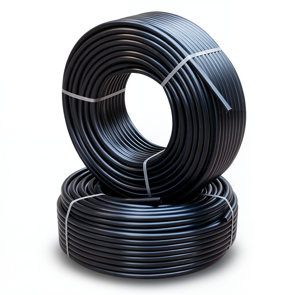 HDPE Pipes Pressure 9.1 kgf/cm² Size 1 inch Thickness 2.8 mm Black