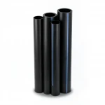 مواسير HDPE نيبروبلاست PE 100 ضغط 4 بار قطر خارجي 400 مم سمك 9.8 مم لون اسود
